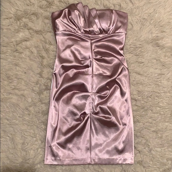 Satin Rose Gold Dress - Picture 1 of 1